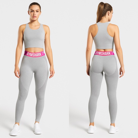 Gymshark Pants - Gymshark Seamless Contour Flex Legging Women XS Grey Low Rise Athletic Yoga